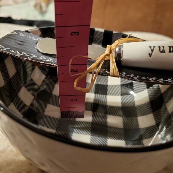 Cheeseball bowl and stainless steel knife for serving, or use it as you will!NWT - Picture 8 of 9